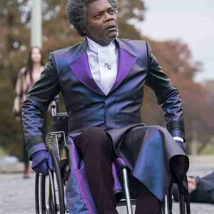 Elijah Price Glass Leather Coat