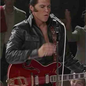 Elvis Presley Black Leather Jacket
