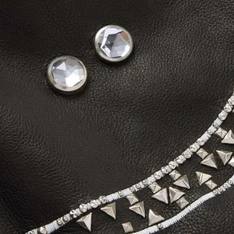 Embellished Leather Bomber Jacket1 Embellished Leather Bomber Jacket