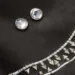 Embellished Leather Bomber Jacket