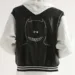 Embellished Leather Bomber Jacket