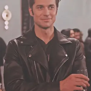 Emily in Paris S02 Gabriel Leather Jacket