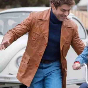 Extremely Wicked Zac Efron Brown Leather Jacket