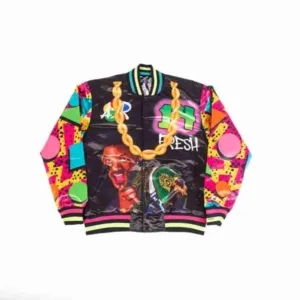 Fresh Prince Fresh Air Graffiti Satin Jacket