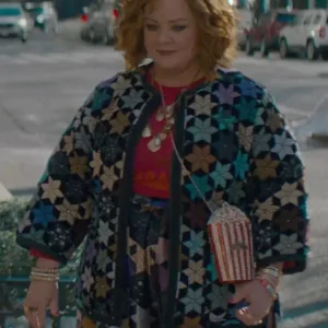 Genie 2023 Melissa McCarthy Quilted Floral Jacket