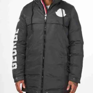 Gray George V Paris Arm Big Logo Jacket