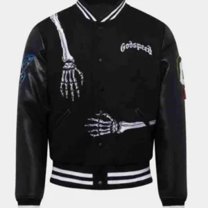 Godspeed Skull Rod Varsity Jacket