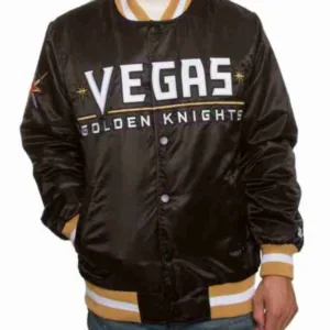 Golden Knights Vegas Bomber Satin Jacket