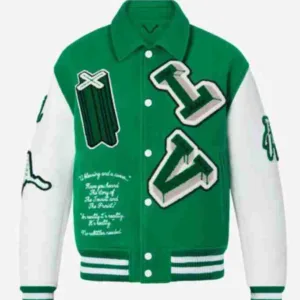 Green Louis Vuitton Varsity Jacket