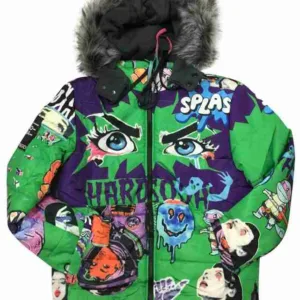 Green Psycho Puffer Jacket
