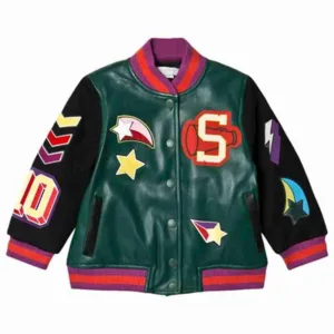 Green Stella 10 Varsity Bomber Jacket