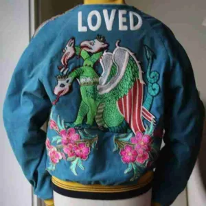 Robb Report Blue Satin Jacket