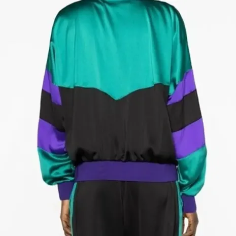 Gwen Stefani Dsquared2 Color-Blocked Bomber Jacket3 Gwen Stefani Dsquared2 Color-Blocked Bomber Jacket