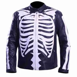 Halloween Skeleton Leather Jacket