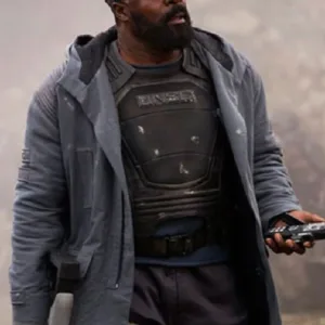 Halo TV Series 2022 Danny Sapani Grey Hooded Jacket
