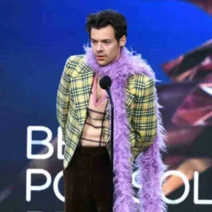 Harry Styles Grammys Yellow Checkered Blazer