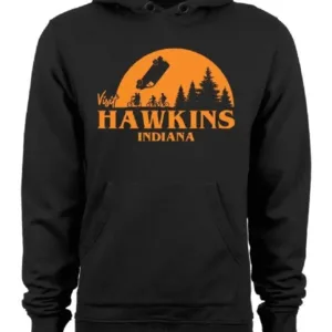 Hawkins Stranger Things Black Hoodie