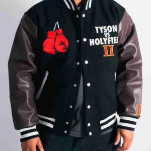 Headgear ?Tyson Vs Holyfield? Varsity Jacket