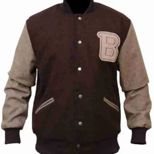 Hotline Miami Flight Brown Varsity Jacket
