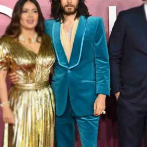 House Of Gucci 2021 Jared Leto Blue Blazer