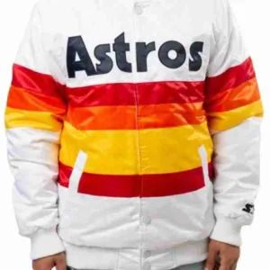Houston Astros White Polyester Jacket
