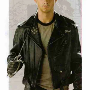 Indiana Jones 4 Shia Labeouf Biker Leather Jacket