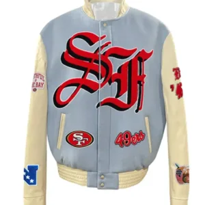 JH San Francisco 49ers Baby Blue Varsity Jacket