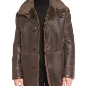 James Mcavoy Atomic Blonde Shearling Leather Coat