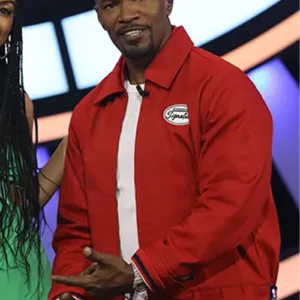 Jamie Foxx Beat Shazam Red Fleece Jacket