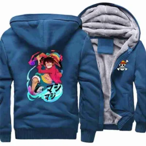 Japan Anime One Piece Blue Jacket