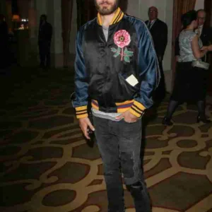 Jared Leto Black Satin Jacket