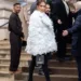 Jennifer Lopez white ruffled jacket