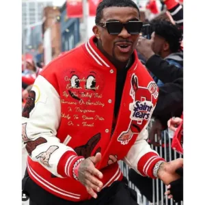 Jerick McKinnon Kansas City Chiefs Victory Parade Jacket