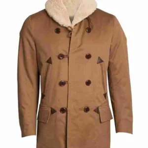 Jett Rink Giant Cotton Shearling Peacoat