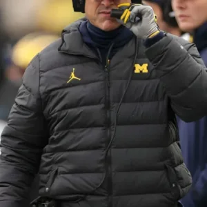 Jim Harbaugh Puffer Hooded Jacket