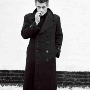 Jim Stark Rebel Without a Cause Black Long Coat