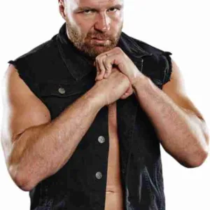 Jon Moxley AEW Denim Black Vest