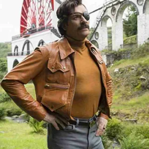 Julian Barratt Mindhorn Leather Jacket