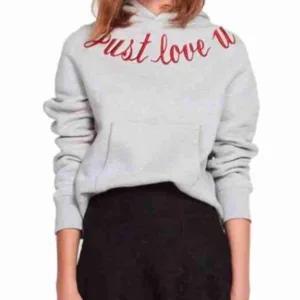 Just Love You Pullover Gray Hoodie