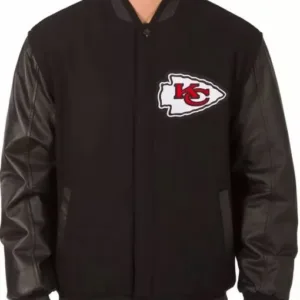 Kansas City Chiefs Black Letterman Jacket