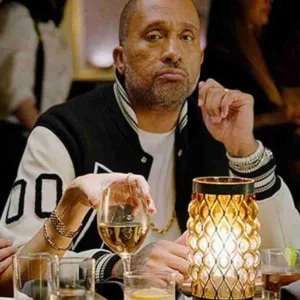 Kenya Barris Blackaf Varsity Black and White Jacket