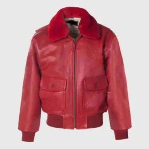 Lambskin G-1 Red Flight Jacket