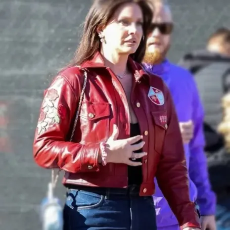 Lana Del Rey Super Bowl Leather Jacket