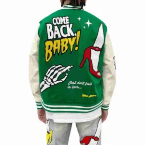 Lifted Anchors State Chenille Patch Varsity Jacket