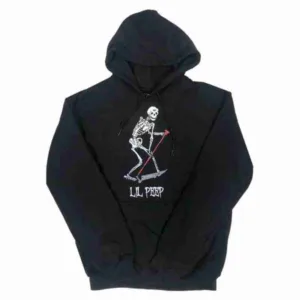 Lil Peep Black Skeleton Hoodie