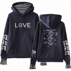 Lil Peep Come Over When You?re Sober Blue Hoodie