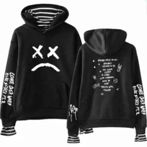 Lil Peep Come Over When You?re Sober Sad Face Hoodie