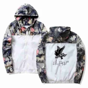 Lil Peep Crybaby Floral Bomber Jacket