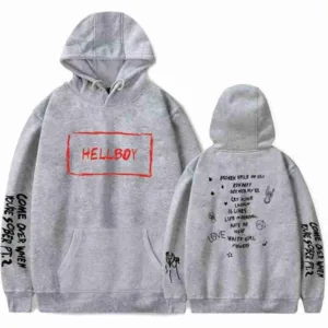 Lil Peep Hellboy Gray Hoodie