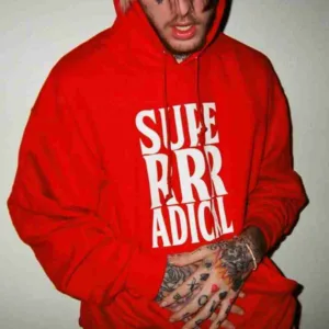 Lil Peep Red Wool Hoodie